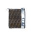 Fendi Zucca Front Zip Flat Messenger, back view